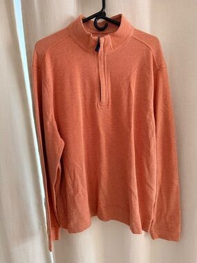 Jos. A. Bank Men's Coral Quarter Zip Sweater